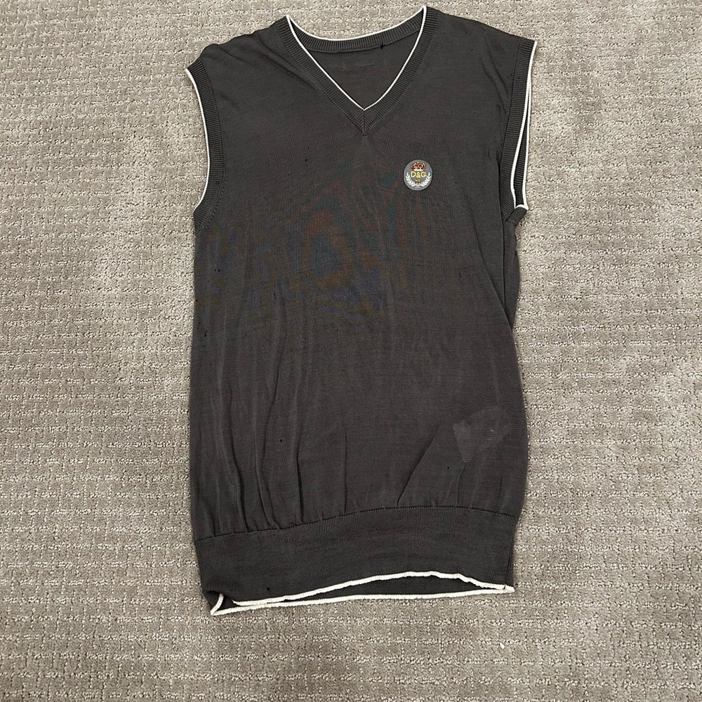 *AUTHENTIC* Dolce and Gabbana grey sweater vest.